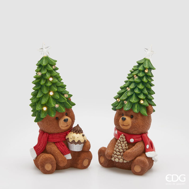 EDG Enzo De Gasperi | Decorazione orso goloso con LED Natale 2025