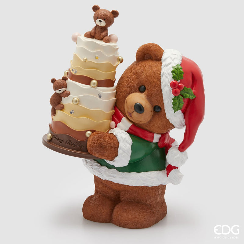 EDG Enzo De Gasperi | Decorazione orso goloso con LED Natale 2025