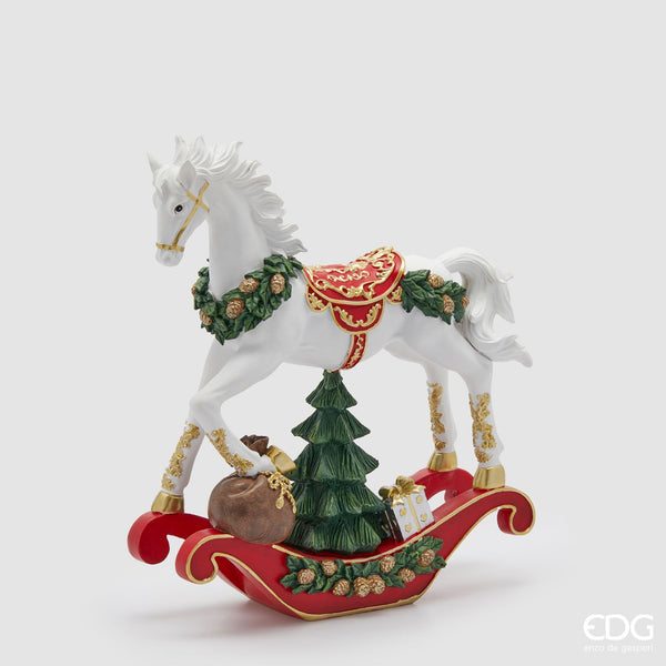 EDG Enzo De Gasperi | Cavallo a dondolo decorativo Natale 2025