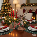 EDG Enzo De Gasperi | Renna decorativa seduta con festone Natale 2025