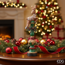 EDG Enzo De Gasperi | Renna con piedistallo decorativa Natale 2025