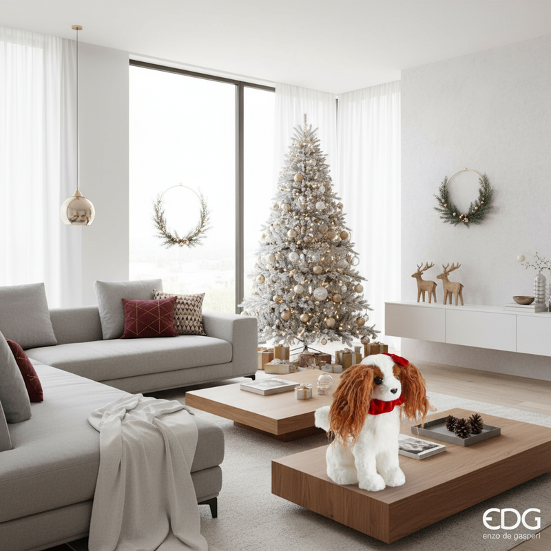 EDG Enzo De Gasperi | Cane cavalier king decorativo Natale 2025