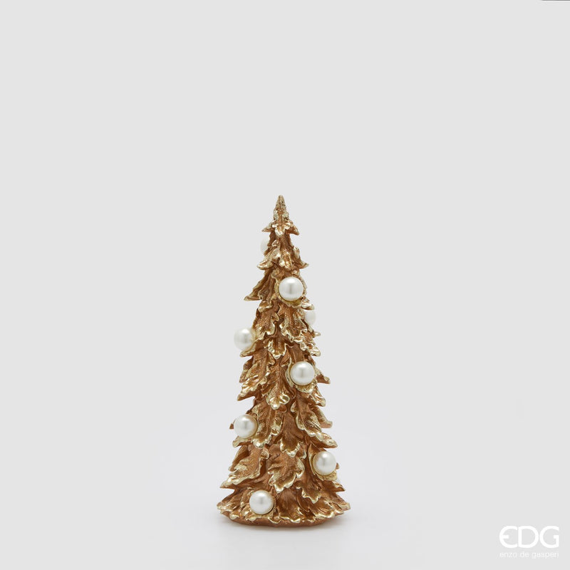 EDG Enzo De Gasperi | Pino Natalizio decorativo con perle H 34 cm / H 48 cm / H 64 cm