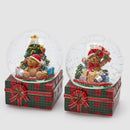 EDG Enzo De Gasperi | Sfera d'acqua con pacco regalo come base Natale 2025