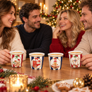 Easy Life | Set 4 Bicchierini Caffè 100 ml in porcellana Cozy Christmas