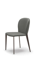 Set 2 pz. Sedia Struttura Metallo Seduta ecopelle Nancy ML Cattelan Italia