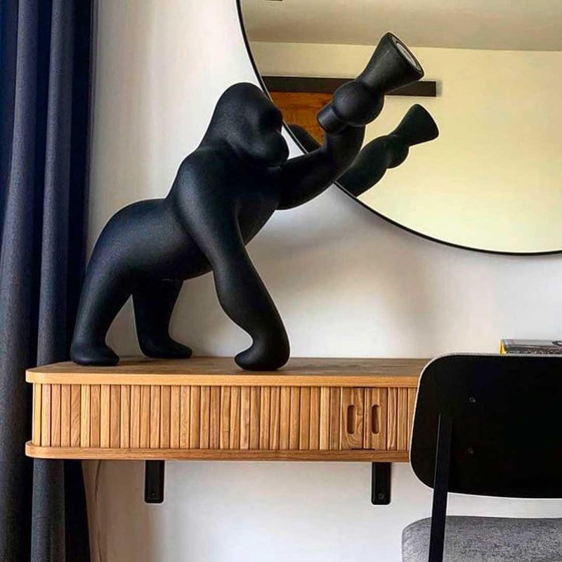 Lampada da tavolo Kong XS Nero QEEBOO
