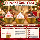 EDG Enzo De Gasperi | Cupcake Gold Clay Natalizio H 8 cm – 3 Colori