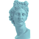 Scultura Apollo Head Vaso Vintage Blue Sophia