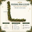 EDG Enzo De Gasperi | Festone Pino Luxury Natalizio con 170 LED