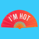 Fisura | Ventaglio a Mano Grande XXL con Messaggio 64x34 cm. ⛱️