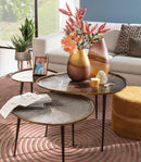 L'Oca Nera | Tavolino in alluminio smaltato