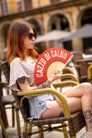 Fisura |Ventaglio con messaggio e tracolla