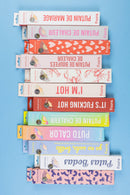 Fisura ⛱️ Ventaglio con Tracolla con Frase 42,5x23 cm.