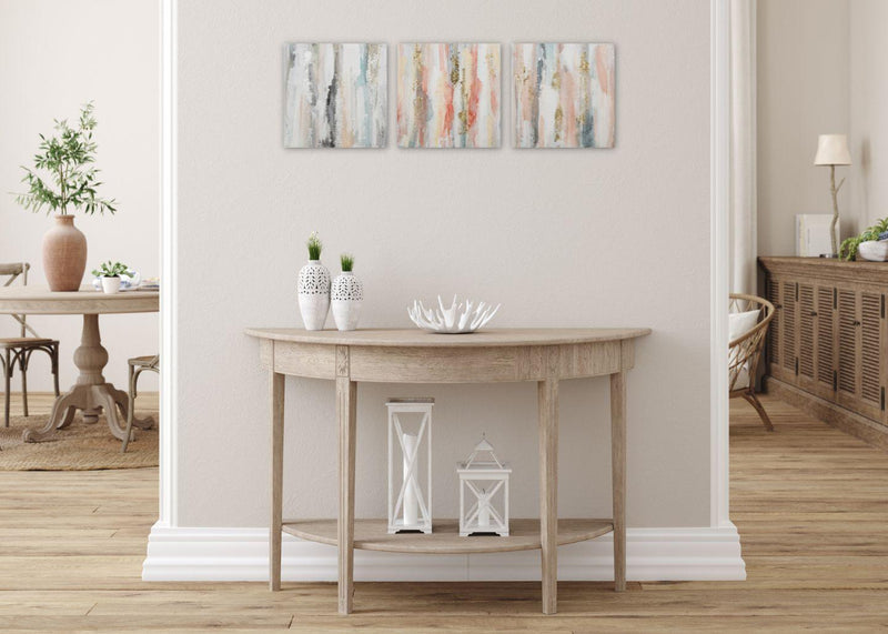 Quadri Set 3 pz  Wet Paint 40x40 cm. Fatti a Mano AGAVE