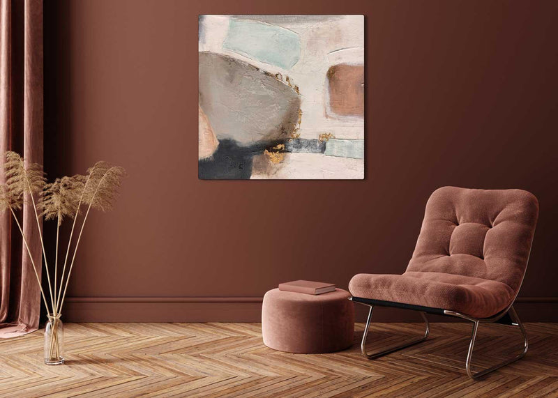 Quadro Sand Abstract 1 100x100 Dipinto a Mano AGAVE