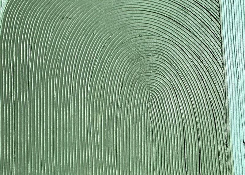 Quadro Green Curves Dipinto a Mano 80x100 AGAVE