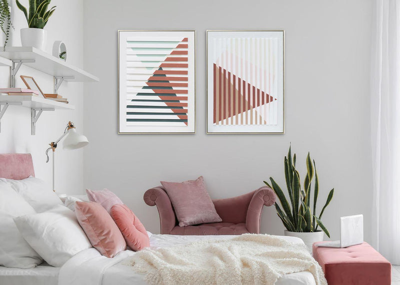 Quadro Dipinto a Mano Bauhaus 2 da 60x80 cm. Agave