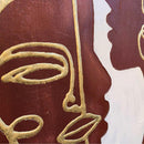 Quadro Dipinto a Mano Secret 80x80 cm. Agave