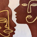 Quadro Dipinto a Mano Secret 80x80 cm. Agave