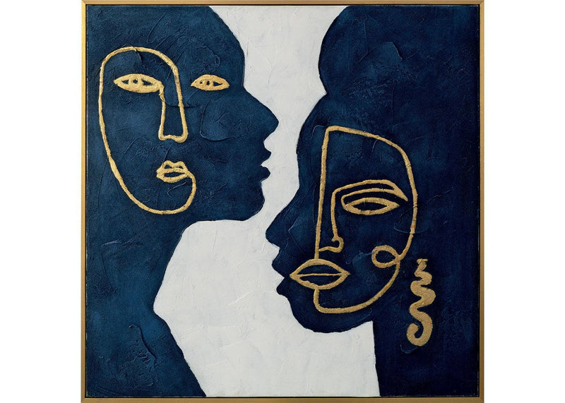 Quadro Dipinto a Mano Whisper 80x80 cm. Agave