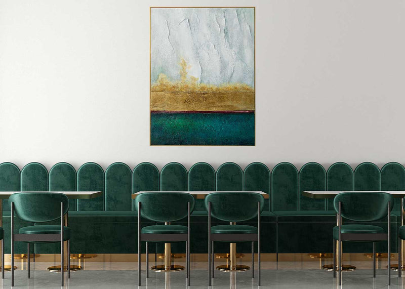 Quadro Dipinto a Mano The Line  90x120 cm. Agave