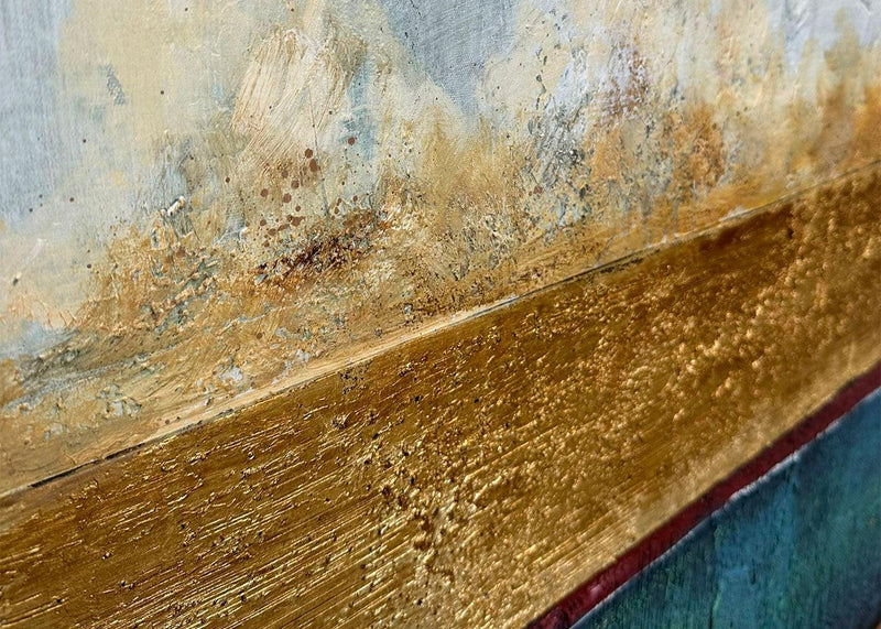 Quadro Dipinto a Mano The Line  90x120 cm. Agave