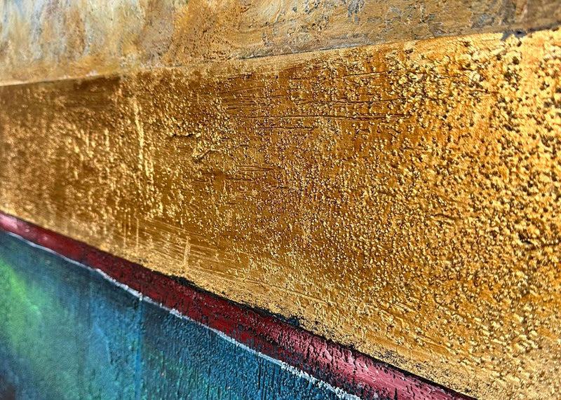 Quadro Dipinto a Mano The Line  90x120 cm. Agave