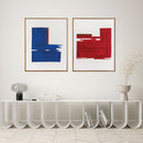 Agave | Quadro con cornice “Racing Red” 80x100 cm