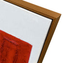 Agave | Quadro con cornice “Racing Red” 80x100 cm