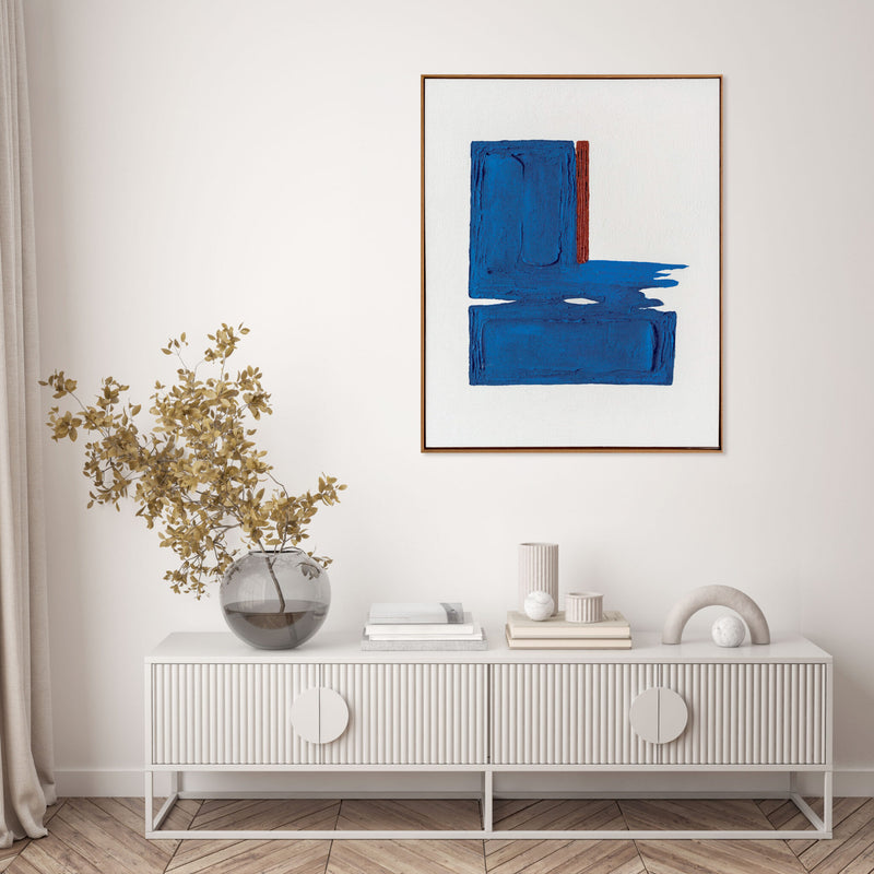 Agave | Quadro con cornice “Snorkel Blue” 80x100 cm
