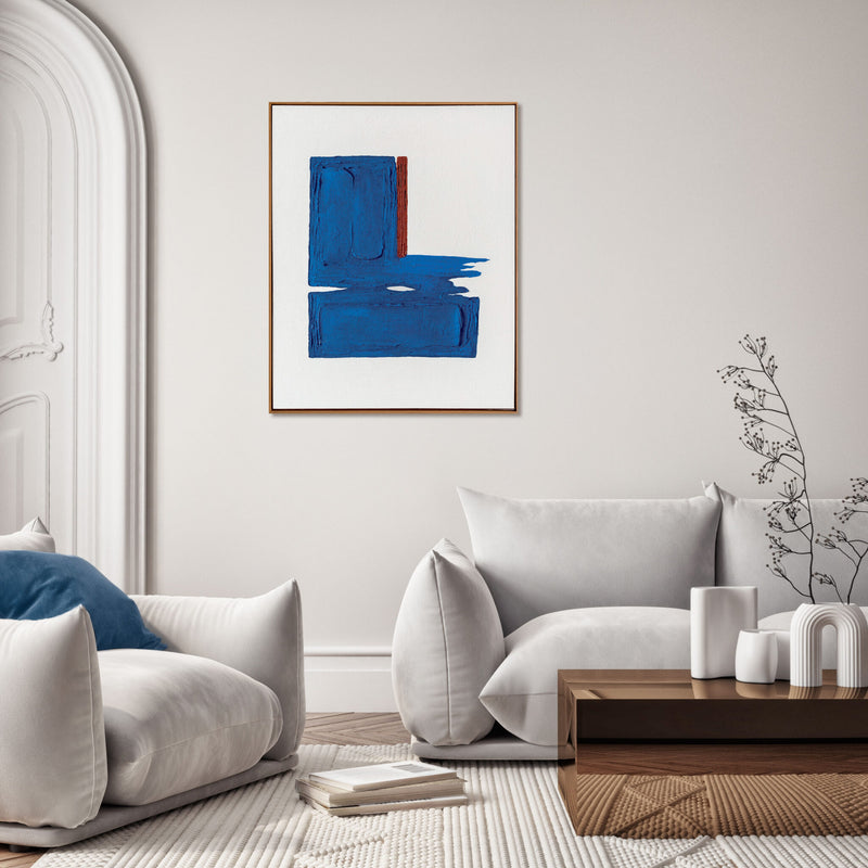 Agave | Quadro con cornice “Snorkel Blue” 80x100 cm