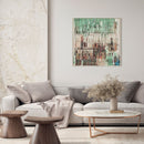 Agave Quado Amazzonia 80x80 cm. Dipinto a mano.