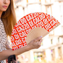 Fisura |Ventaglio con messaggio e tracolla