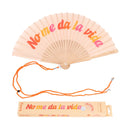 Fisura ⛱️ Ventaglio con Tracolla con Frase 42,5x23 cm.