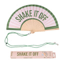 Fisura ⛱️ Ventaglio con Tracolla con Frase 42,5x23 cm.