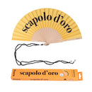 Fisura ⛱️ Ventaglio con Tracolla con Frase 42,5x23 cm.