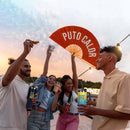 Fisura | Ventaglio a Mano Grande XXL con Messaggio 64x34 cm. ⛱️