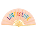 Fisura | Ventaglio a Mano Grande XXL con Messaggio 64x34 cm. ⛱️