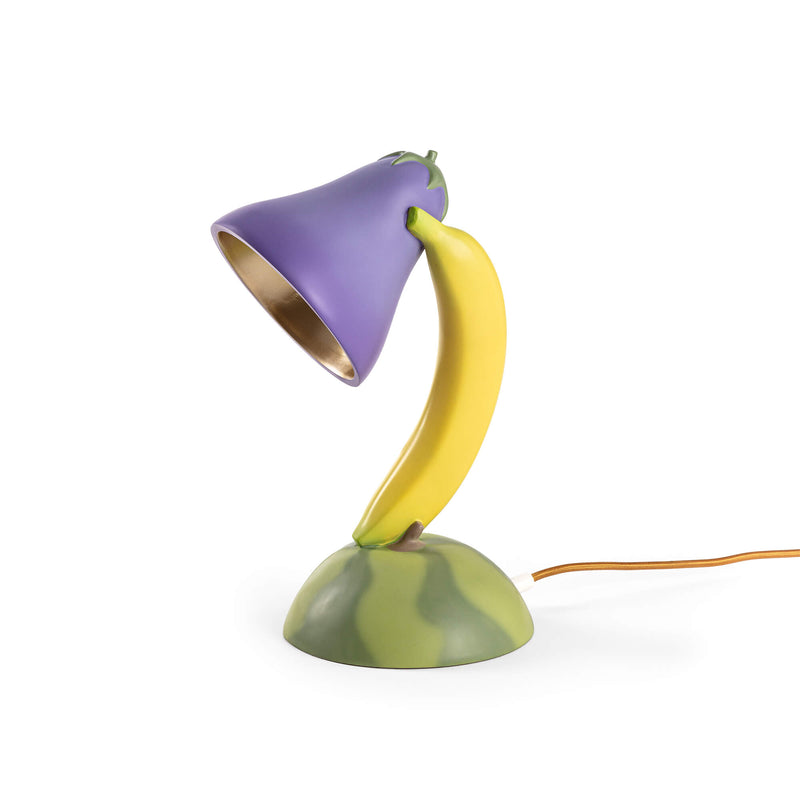 Seletti lampada da Tavolo Vitamin in resina Aubergine - Melanzana