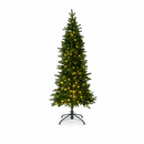 Kit Protezione Natale | Albero Slim H 180 cm con 360 LED, Base Tronco e Borsone