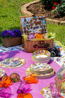 Servizio piatti 18 pz melamina Collezione AMAZZONIA  By Baci Milano