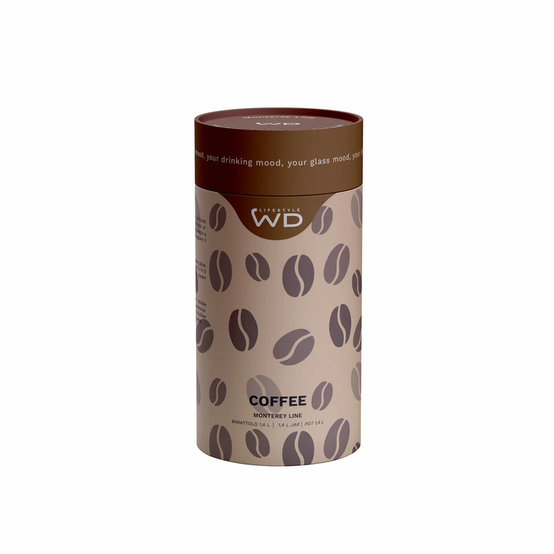Barattolo da 1.2L con decoro caffè pakaging