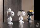 Scultura Pop Snoopy Sun bianco opaco e oro H 27 cm. Leblon Delienne