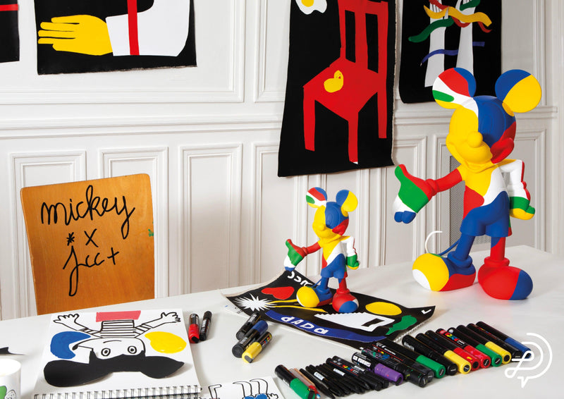 Scultura Pop Mickey Kamo By Jean-Charles de Castelbajac H 30 cm. Leblon Delienne