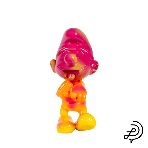 Scultura Pop Jokey Puffo Scherzoso  H 30 cm. Leblon Delienne