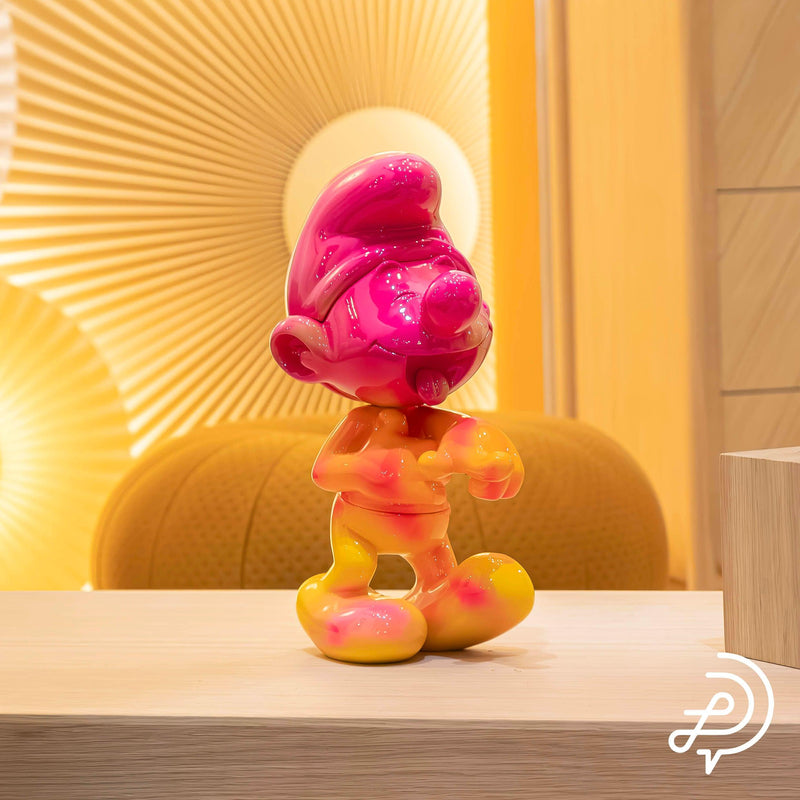 Scultura Pop Jokey Puffo Scherzoso  H 30 cm. Leblon Delienne