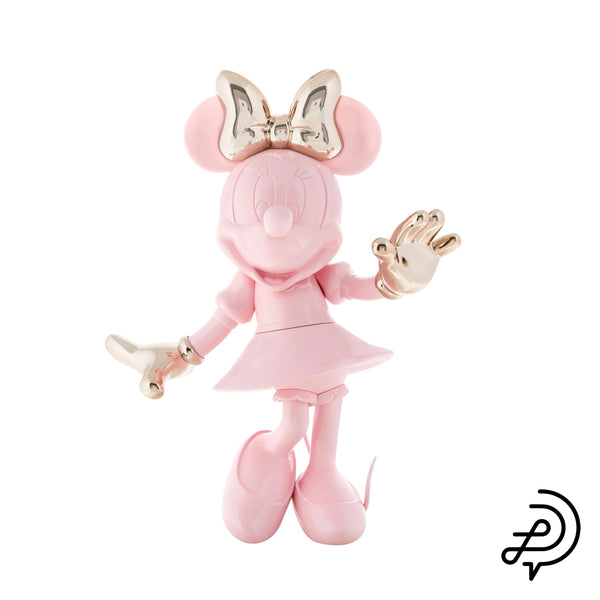 Scultura Pop Minnie Welcome Pastello e oro H 31 cm. Leblon Delienne