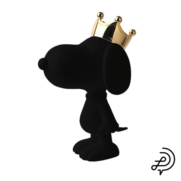 Scultura Pop Snoopy Corona Oro H 31 cm. Leblon Delienne