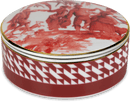 Scatola tonda in porcellana Collezione Le Rouge Baci Milano